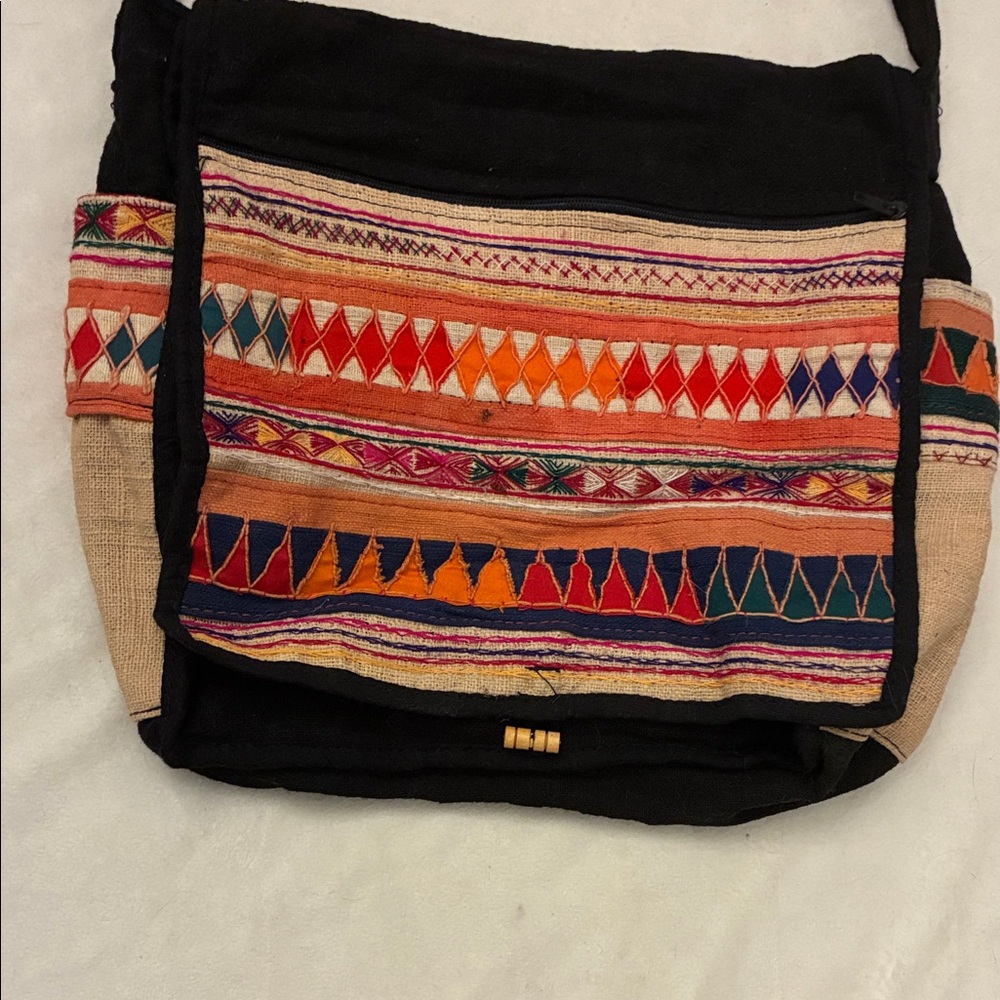 Source Unknown Multicolor Geometric Crossbody Bag - image 1